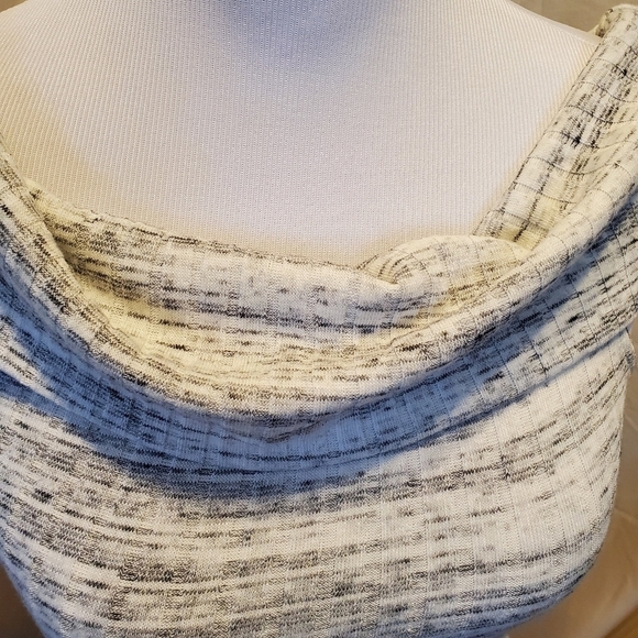 Express One Eleven Grey Draped Top SZ Medium - Picture 2 of 8